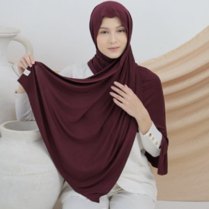 PASHMINA RAYON TENCEL PREMIUM - DARK MAROON