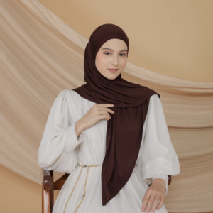 PASHMINA RAYON TENCEL PREMIUM VELVET COFFE