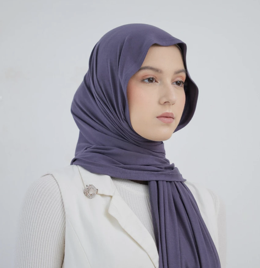 PASHMINA RAYON TENCEL PREMIUM MISTY CHARCOAL